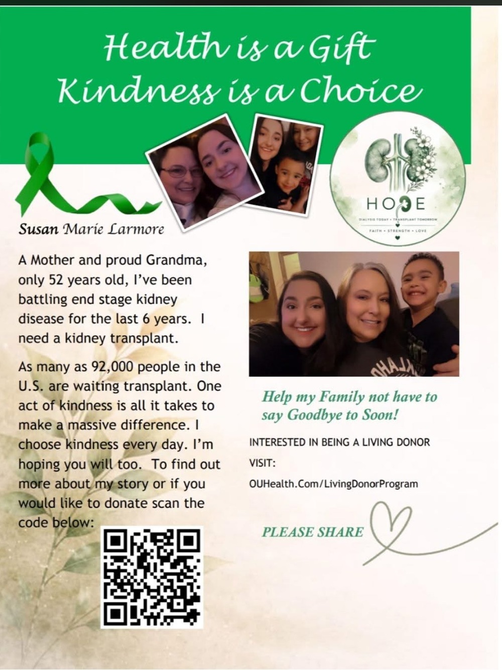 Donation for Kidney Transplant! ❤️